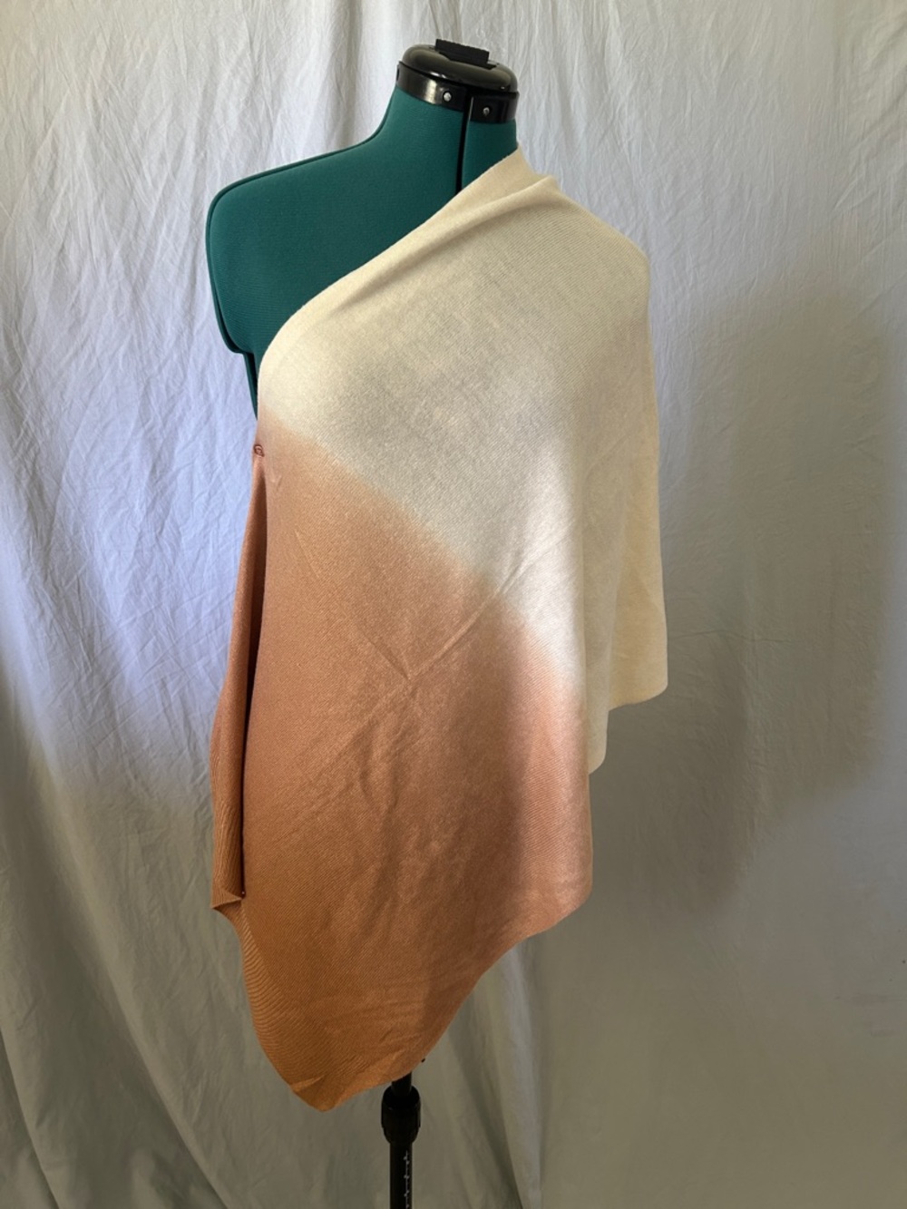 Cream and Tan Ombre Women's Wrap Shawl